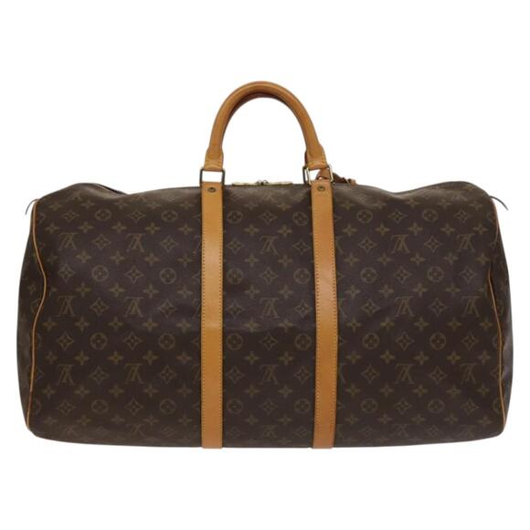 LOUIS VUITTON Monogram Keepall 55 Boston Bag M41424 - Picture 2 of 16